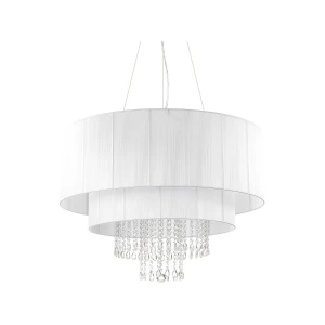 Lampa wisząca Ideal Lux OPERA SP10 srebrna 10xE27 wys.83cm