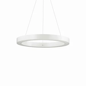 Lampa wisząca Ideal Lux ORACLE D50 ROUND biała 1xLED wys.10.5cm