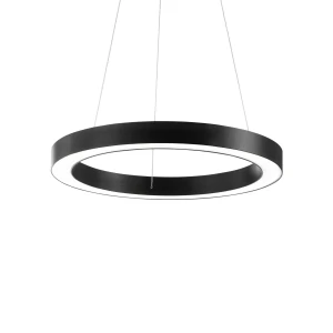 Lampa wisząca Ideal Lux ORACLE D60 ROUND czarna 1xLED wys.10.5cm