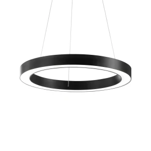 Lampa wisząca Ideal Lux ORACLE D70 ROUND czarna 1xLED wys.10.5