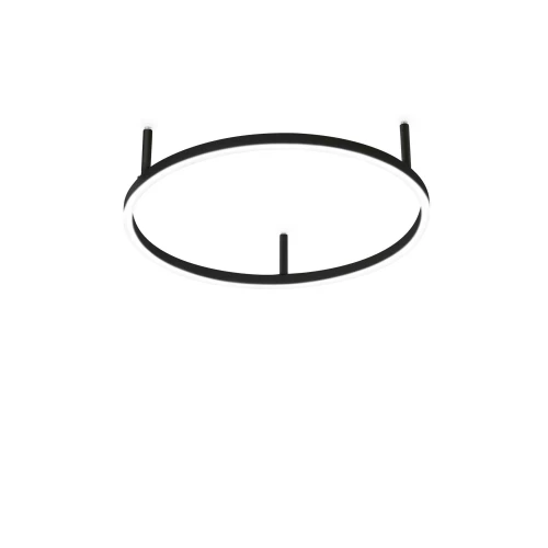 Plafon ORACLE SLIM PL D050 ROUND 3000K ON-OFF czarny LED szer.50cm