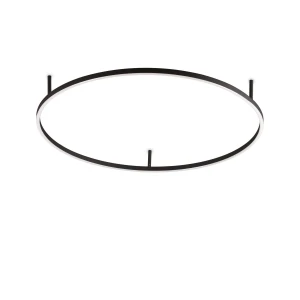Plafon Ideal Lux ORACLE SLIM PL D090 ROUND 3000K ON-OFF czarny LED szer.90cm