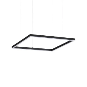 Lampa wisząca Ideal Lux ORACLE SLIM SP D050 SQUARE 3000K ON-OFF BK czarna 1xLED wys.9cm