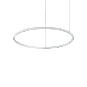 Lampa wisząca Ideal Lux ORACLE SLIM SP D070 ROUND 4000K ON-OFF WH biała 1xLED wys.9cm