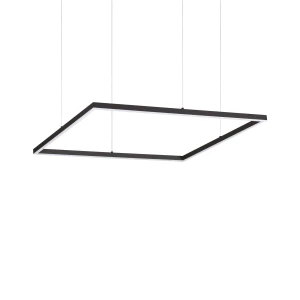 Lampa wisząca Ideal Lux ORACLE SLIM SP D070 SQUARE 3000K ON-OFF BK czarna 1xLED wys.9cm