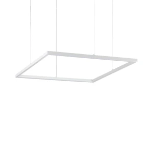 Lampa wisząca Ideal Lux ORACLE SLIM SP D070 SQUARE 3000K ON-OFF WH biała 1xLED wys.9cm