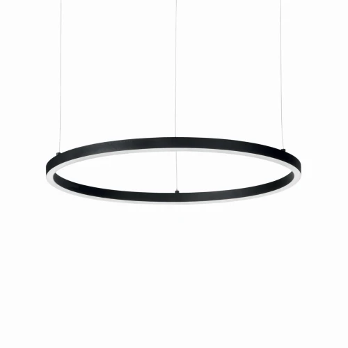 Lampa wisząca ORACLE SLIM SP D090 ROUND 3000K ON-OFF BK czarna 1xLED wys.9cm