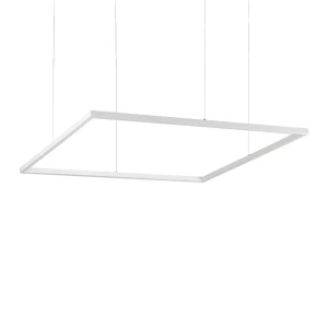 Lampa wisząca Ideal Lux ORACLE SLIM SP D090 SQUARE 3000K ON-OFF WH biała 1xLED wys.9cm