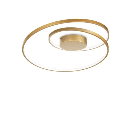 Plafon OZ PL ON-OFF mosiądz LED szer.60cm