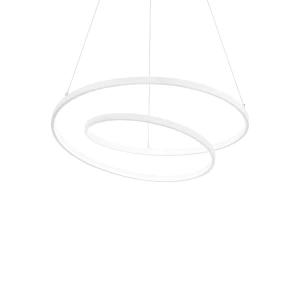 Lampa wisząca Ideal Lux OZ SP D60 ON-OFF biała 1xLED wys.30cm