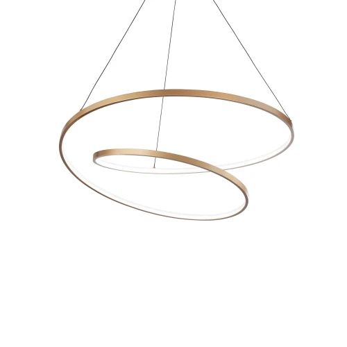 Lampa wisząca OZ SP D60 ON-OFF mosiądz 1xLED wys.30cm