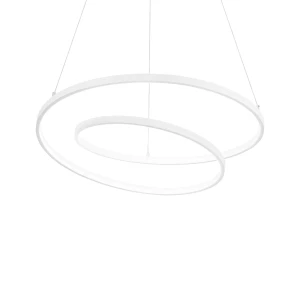Lampa wisząca Ideal Lux OZ SP D80 ON-OFF biała 1xLED wys.39cm