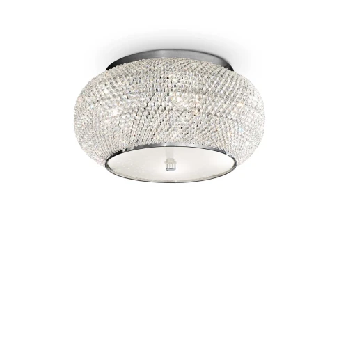 Plafon PASHA' PL6 srebrny 6xE14 szer.40cm