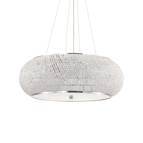 Lampa wisząca PASHA SP14 srebrna 14xE14 wys.41cm