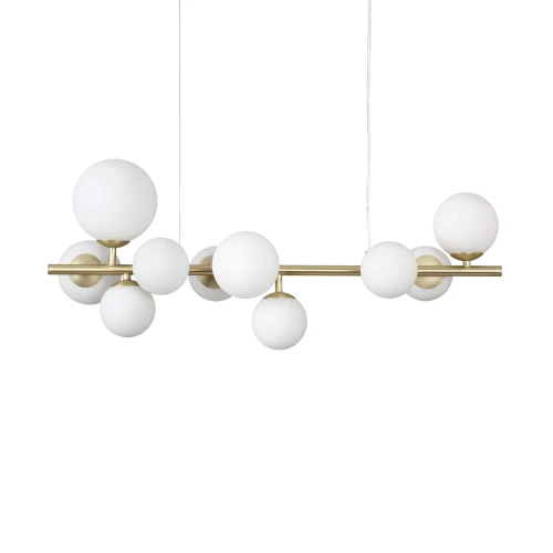 Lampa wisząca PERLAGE SP10 mosiądz 10xG9 wys.38cm