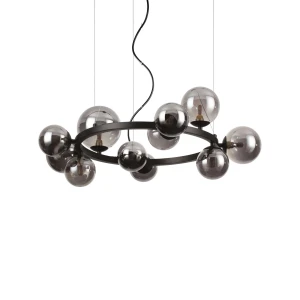 Lampa wisząca Ideal Lux PERLAGE SP11 czarna 11xG9 wys.38cm