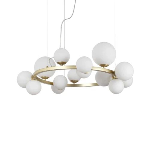 Lampa wisząca PERLAGE SP14 mosiądz 14xG9 wys.40cm