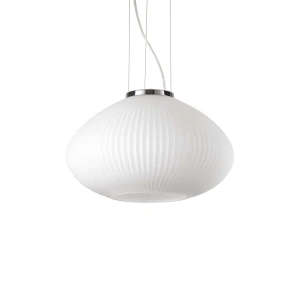 Lampa wisząca Ideal Lux PLISSE SP1 D35 srebrna 1xE27 wys.29cm