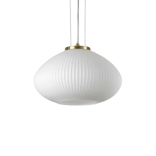 Lampa wisząca PLISSE SP1 D35 mosiądz 1xE27 wys.29cm