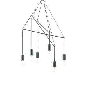 Lampa wisząca Ideal Lux POP SP6 czarna 6xE27 wys.100cm
