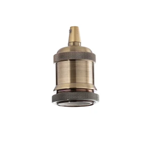 Ideal Lux PORTALAMPADA E27 GHIERA OTTONE BRUNITO