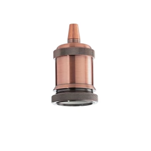 Ideal Lux PORTALAMPADA E27 GHIERA RAME BRUNITO
