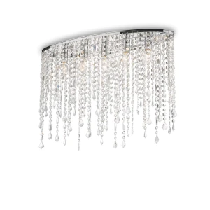 Plafon Ideal Lux RAIN PL5 srebrny 5xE14 szer.69cm