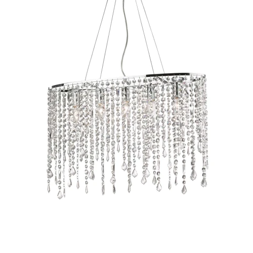 Lampa wisząca RAIN SP5 srebrna 5xE14 wys.55cm