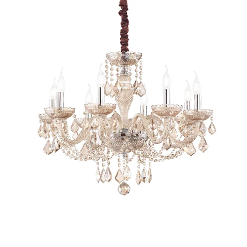 Lampa wisząca ROSE SP8 srebrna 8xE14 wys.71cm