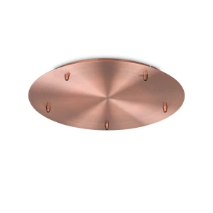 Ideal Lux Rosone Standard 5 Luci Rame Brunito