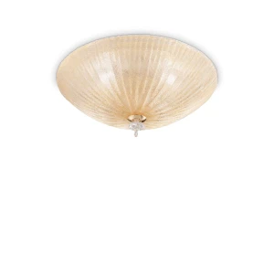 Plafon Ideal Lux SHELL PL3 bursztynowy 3xE27 szer.40cm