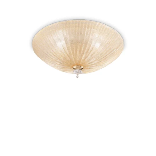 Plafon SHELL PL3 bursztynowy 3xE27 szer.40cm