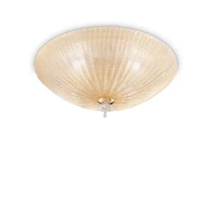 Plafon Ideal Lux SHELL PL4 bursztynowy 4xE27 szer.50cm
