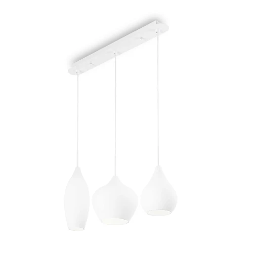 Lampa wisząca SOFT SP3 biała biała 3xE14 wys.40cm
