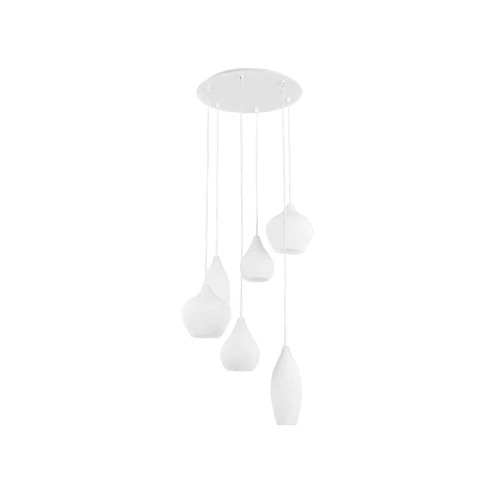 Lampa wisząca SOFT SP6 biała biała 6xE14 wys.30cm