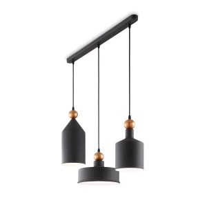 Lampa wisząca Ideal Lux TRIADE SP3 czarna 3xE27 wys.52cm