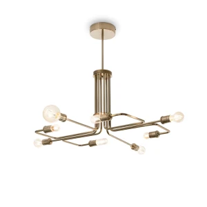 Lampa wisząca Ideal Lux TRIUMPH SP8 przydymiony 8xE27 wys.66cm