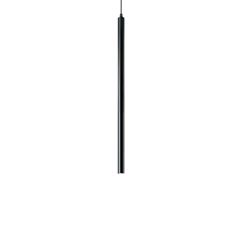 Lampa wisząca ULTRATHIN SP D040 ROUND czarna 1xLED wys.60cm