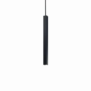 Lampa wisząca Ideal Lux ULTRATHIN SP D040 SQUARE czarna 1xLED wys.60cm