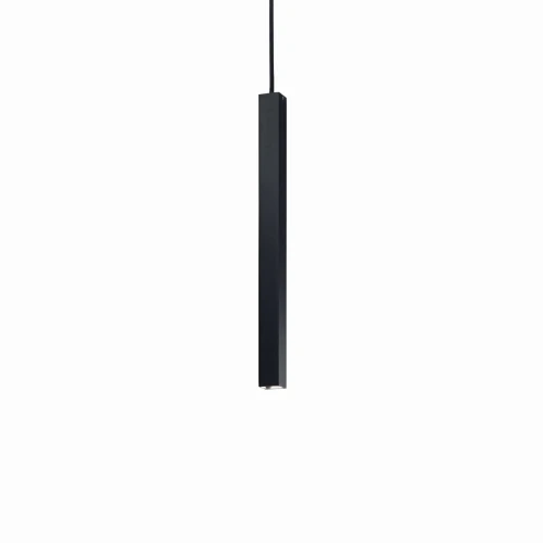 Lampa wisząca ULTRATHIN SP D040 SQUARE czarna 1xLED wys.60cm