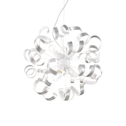 Lampa wisząca VORTEX SP6 srebrny 6xE14 wys.65cm