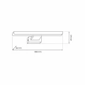 Kinkiet SHINE 30cm 7W LED chrom