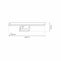 Kinkiet SHINE 30cm 7W LED chrom