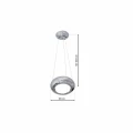 Lampa wisząca MERCURIO 12W LED chrom