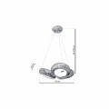 Lampa wisząca MERCURIO 36W LED chrom