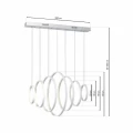 Lampa wisząca VERTIGO 96W LED biały