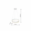 Lampa wisząca RING 24W LED biały