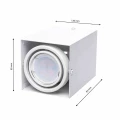 Plafon BLOCCO 1x7W GU10 LED szer.8.5cm