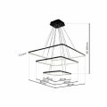 Lampa wisząca NIX 117W LED czarny