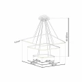 Lampa wisząca NIX 117W LED biały